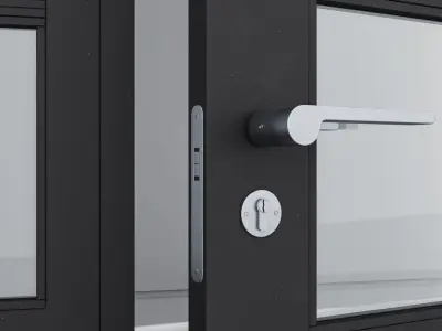 Aluminium door 133 3D model