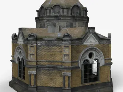 Old Crypt Low-poly 3D model