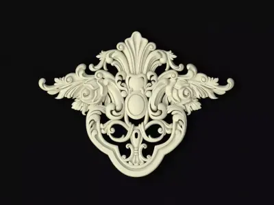 dekor ornate ornament 3D model 14