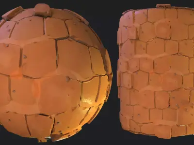 Stylized Desert Tiles Material 04 Texture
