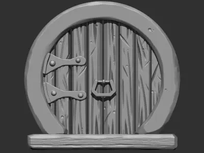 Stylized Doors IMM Brush Pack 5 in One 3D model