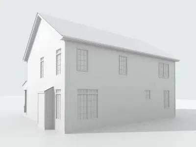 Cape Cod House 24 3D model