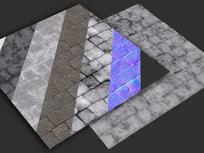 Stone Floor 01 3D model