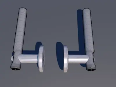 Door Lever Round 3D model