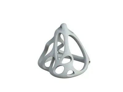 SciFi Cube Object No 59771 Low Poly Shape Low-poly 3D model