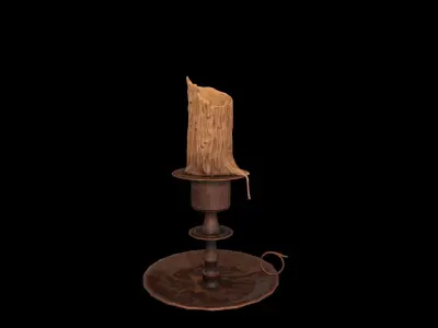 Candle Low-poly 3D model
