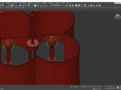 CLOVER CHANDELIER Low-poly 3D model