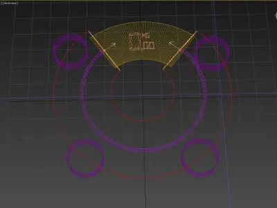 Glass Personal scale  3D model
