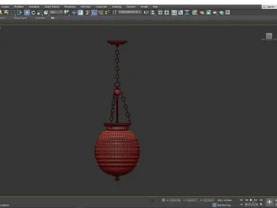 Beehive Pendant Light Low-poly 3D model