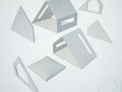 Deauvile pet House  Low-poly 3D model