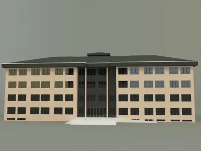 school building design 3D model
