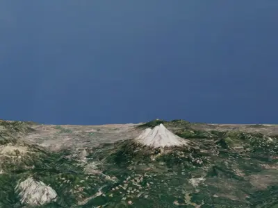 Mount Shasta 2 3D model