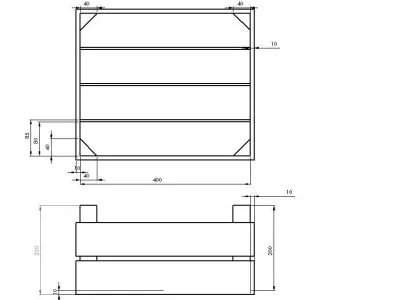 Wooden crate 3D model