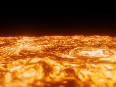 Animated Lava Low-poly 3D model