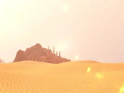 Arabic Old Town Low-poly 3D model