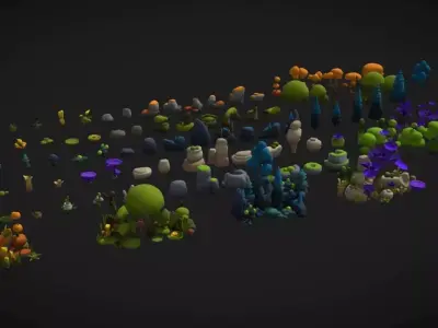 Stylized Nature Asset Pack 3D model