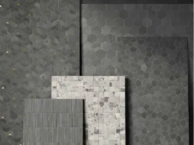 Contemporary wide format tile Texture
