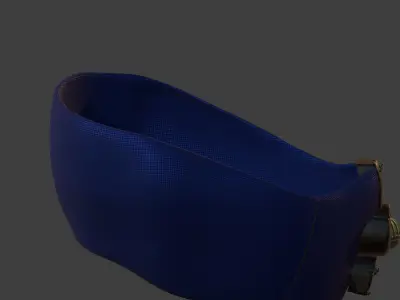 Gas mask helmet 3d model scifi Low-poly  Low-poly 3D model