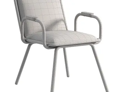 Dulwich Chair Armrests Grey 3D model