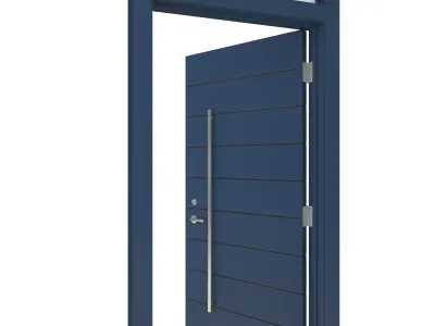 Door-103 modern front door in navy 3D model