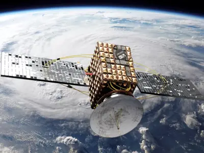 Post Apocalyptic Sci-fi  Damaged Satellite 3D model