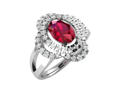 Women Ring  Render 3dm STL OBJ FBX Details 3D print model 216