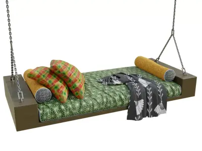 Exterior Day Bed Porch Swing 3D model