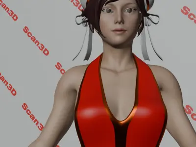 Chun li street figher 3D print model