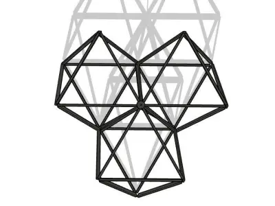 Triple X Chandelier by Stickbulb 3D model