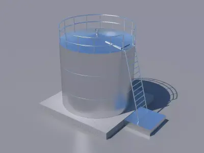 Water tank 3D model