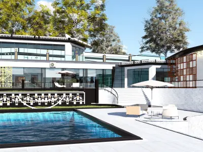 Game and Architectural Villa 3 3D model