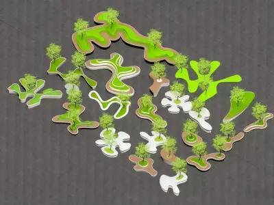 Modern Irregular Tree Pit 3D model