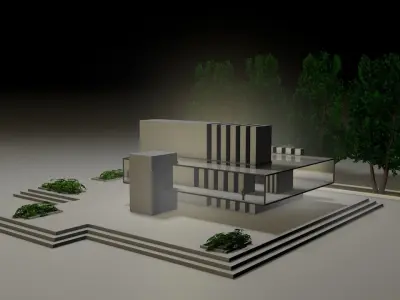 MODERN HOUSE 3D model 67