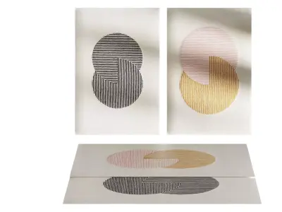 Rugs Pink Bernadotte Kylberg by NJRD 3D model