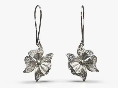 Fashion earrings 3D print model