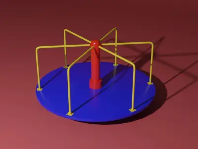 Merry go round 3D model