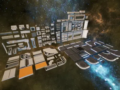 Sci Fi Interior Asset Pack  1a 3D model