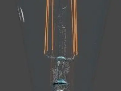 Table lamp Free low-poly 3D model