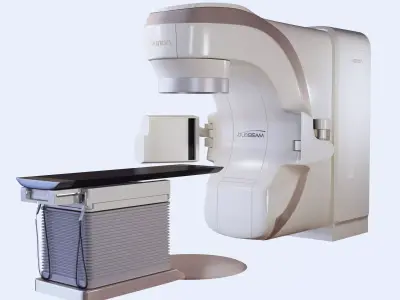 Varian Truebeam radiotherapy unit 3D model