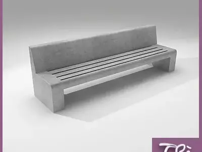 BENCH ESCOFET JUNE 3D model