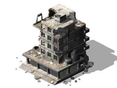 Different dimension - architecture - ruins 06 3D model