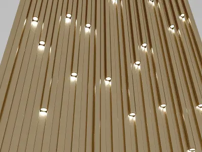 3D Lighting Wall Panel Low-poly 3D model