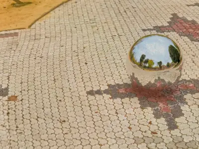 HDRI 023 Scenic Park Walkway Low-poly 3D model