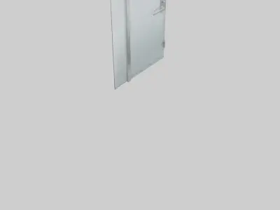 Frameless glass door model 3D model