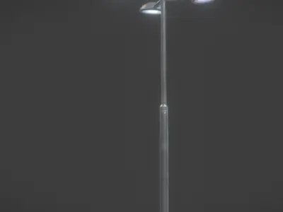 Street Light 15 version 4 3m with pole 3 Low-poly 3D model