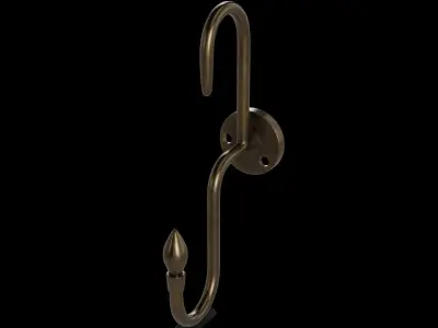 Home decorations Wall Hooks Low-poly 3D model