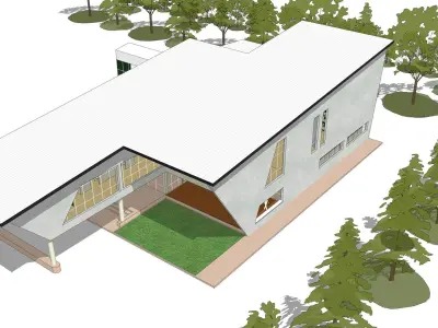 Precast office 3D model