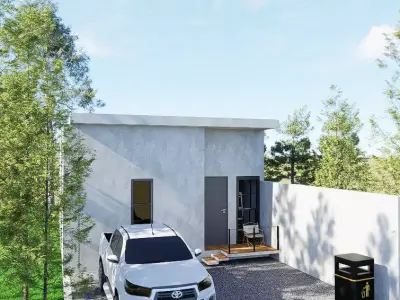 Culture Camp House Modern Tropical SketchUp Model  3D model