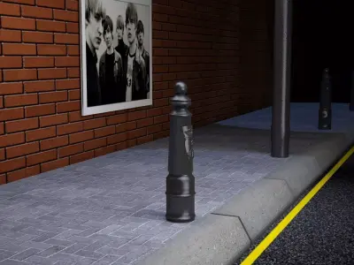 street max Low-poly 3D model