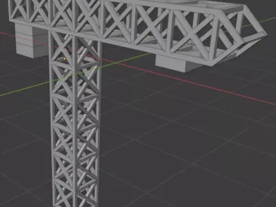 CRANE truss structure 3D model